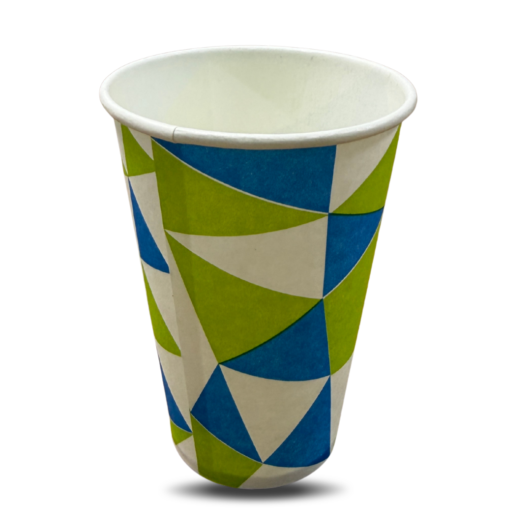 Paper Cups with Handle Suitable for Coffee, Tea, Cold Drinks | Disposable and Multi-Coloured (100% Biodegradable and Eco Friendly) (200ml, 50 pcs)