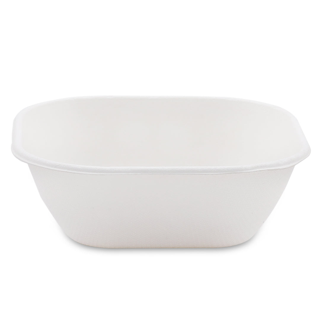 HARSHU 180ml Square Sugarcane Bagasse  Bowls (50 per pack)