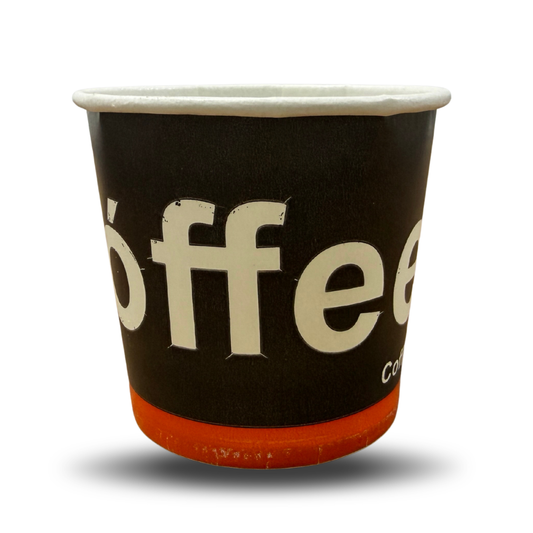 Harshu 150 ml Black Paper Cups | Pack of 100 | Disposable Paper Cups in Small Size | Strong Disposable Coffee Cups for Tea, Coffee, & Hot Drinks
