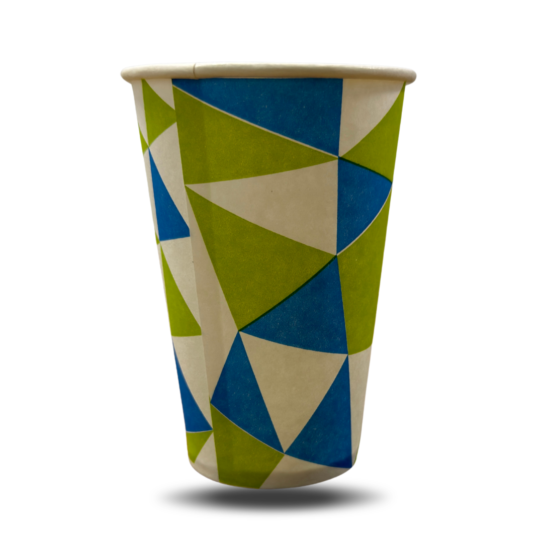 Paper Cups with Handle Suitable for Coffee, Tea, Cold Drinks | Disposable and Multi-Coloured (100% Biodegradable and Eco Friendly) (200ml, 50 pcs)