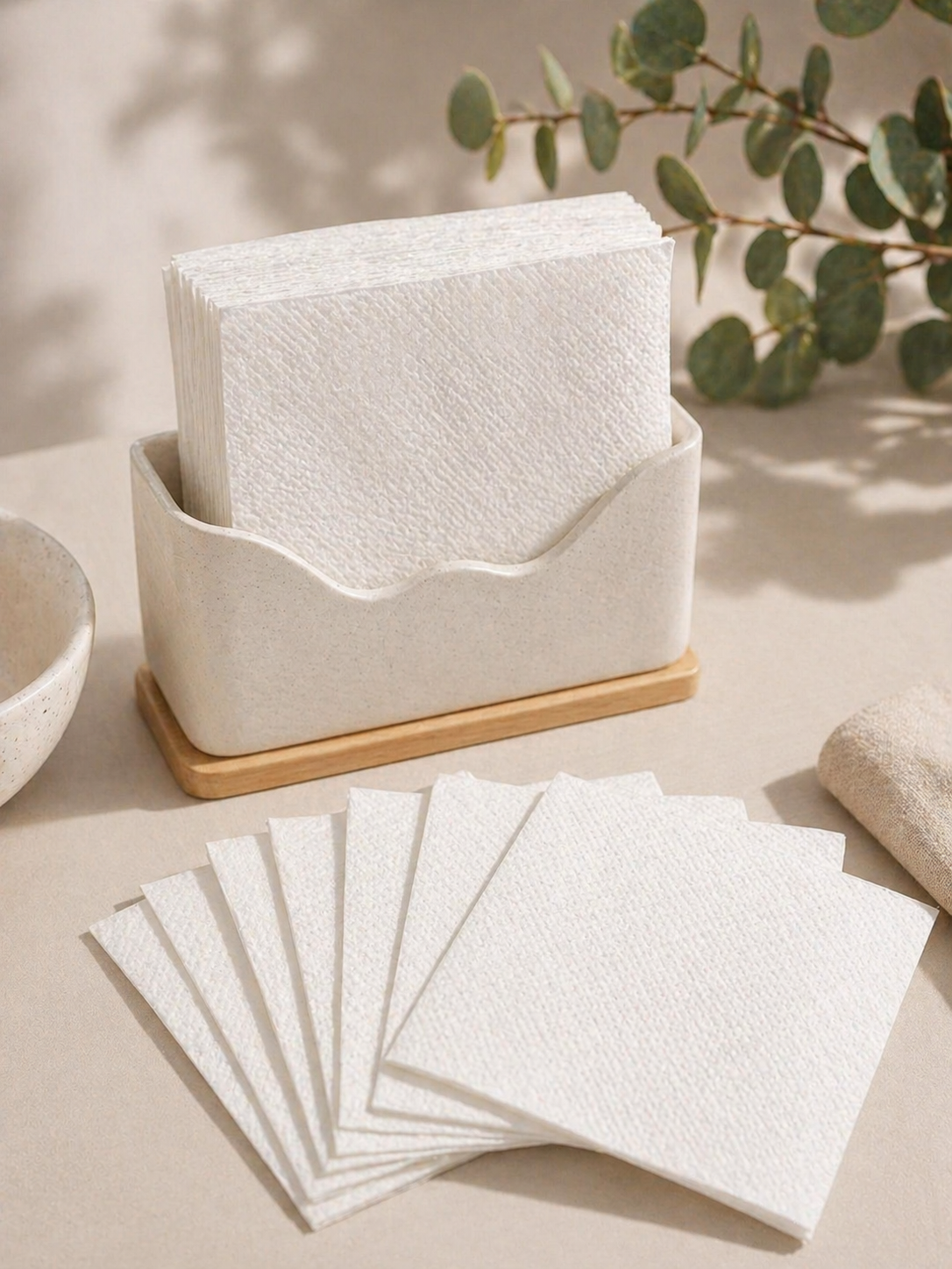 Harshu Paper Napkins | 1-Ply | 100% Virgin Pulp | Super Soft & Highly Absorbent | 100 Sheets per Pack | Disposable & Food Safe for Home, Office, Restaurants & Parties