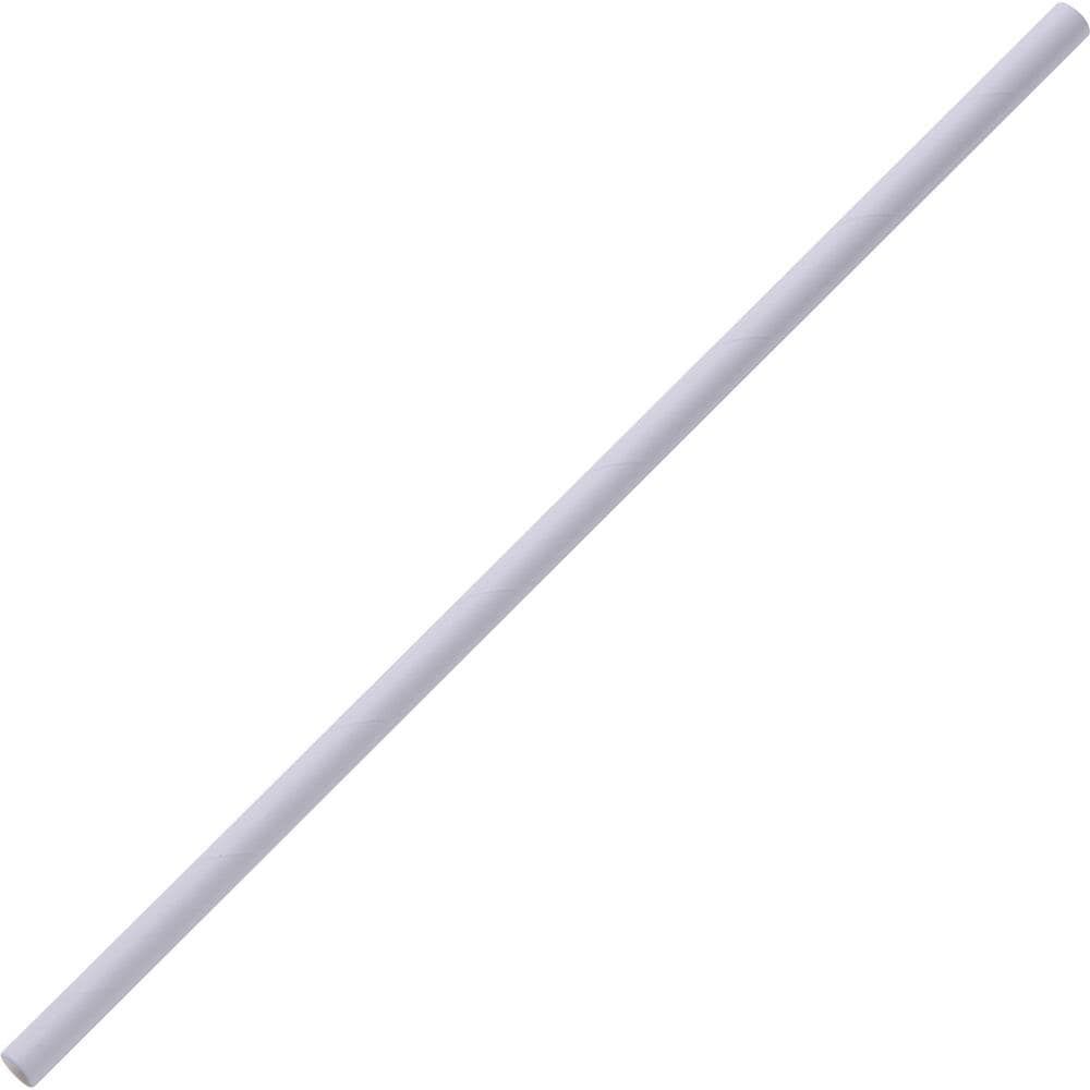 Biodegradable Disposable White Paper Straws | 8 mm, Pack of 140 | Eco-Friendly Drinking Paper Straws | Cold Drinks Juice Cocktails Soda (Non-Bendable)